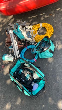 Makita Tool Lot with Bags and Accessories