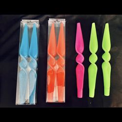 Neon Twisty Candles 