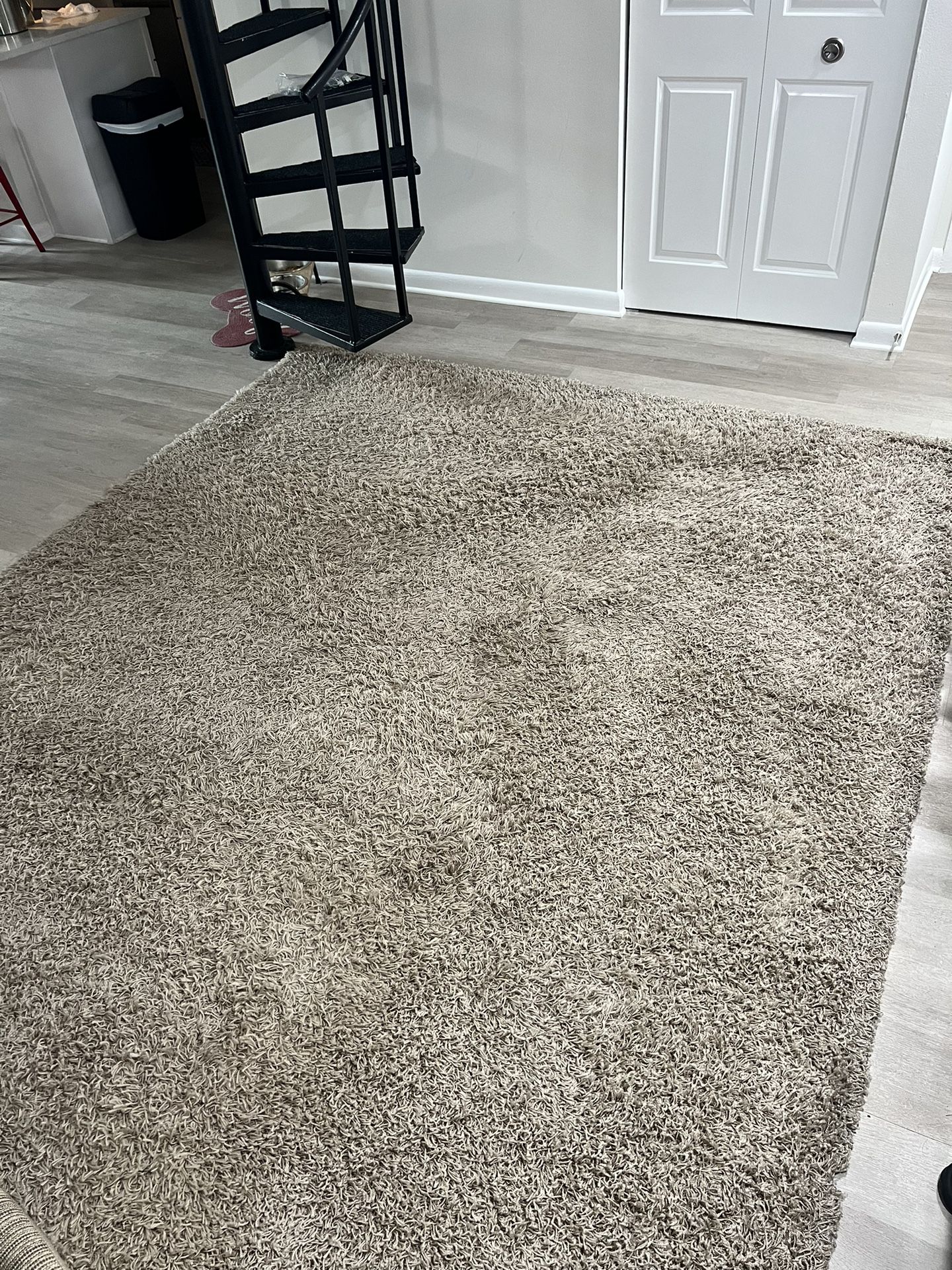 Shag Area Rug / Carpet - 8’ X 10’ - Beige 