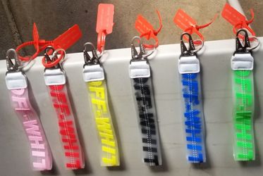 5 New Off White Key Chains 
