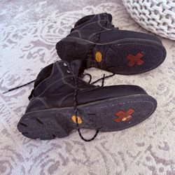 Hytest Size 11.5 Black Men’s Work Boots Steel Toes