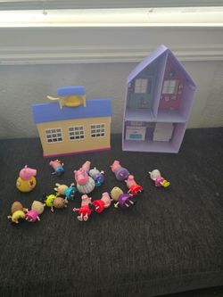 Peppa pig school, house and characters