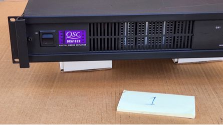 Qsc dca1(contact info removed) watt power amps amplifier dca 1622 cinema class AB