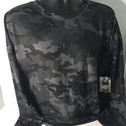 New Womens 2XL(20) Avia Camo Athletic Long Sleeve Tee