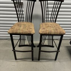 Luxury Safari Bar High Stools set of 2