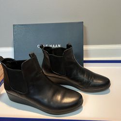 Cole Haan Black Leather Bootie