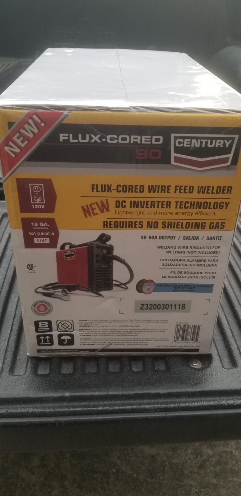 Flux corded welder