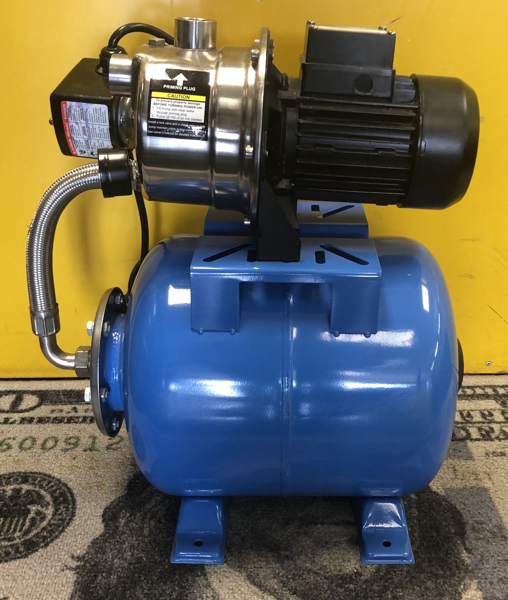 Pacific Hydrostar 69302 - 1 HP Shallow Well Pump Stainless Steel Housing - LIKE NEW CONDITION
