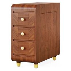 Brown 3 -Drawer 11.02-in W x 25.6-in H Modern Nightstand