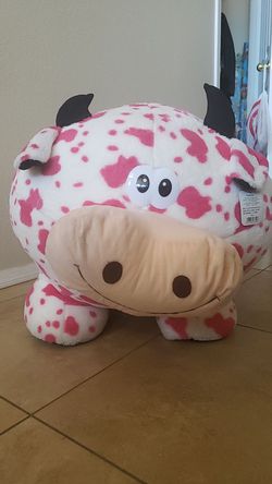 Giant stuffed cow