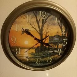 Duck Hunting Theme Clock