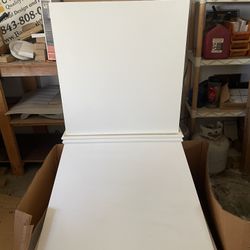 36” X  30” Tapered Wood hood With 24” Extension - White