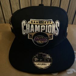 Lakers NBA Champions Hat Snapback Cap Collectible
