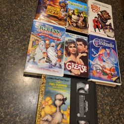 VHS videos Lot B (8 videos) 