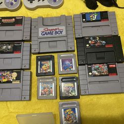 Original super Nintendo with super GameBoy cartridge