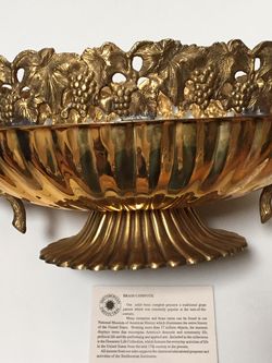 Brass compote dish