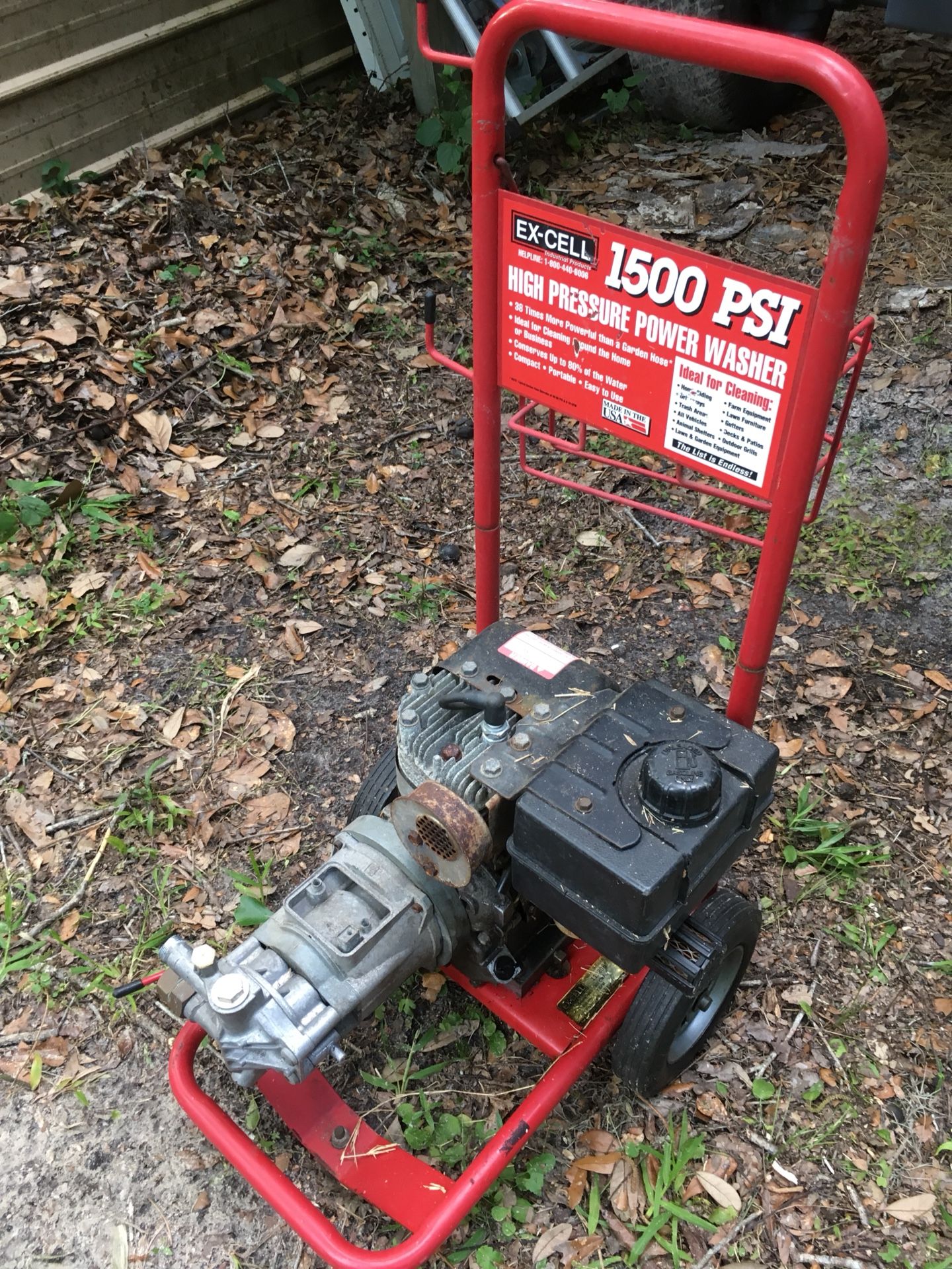 Ex-cell gas pressure washer