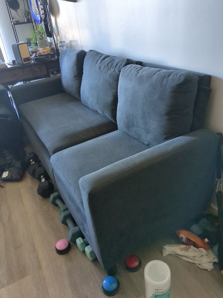Small Blue Couch 