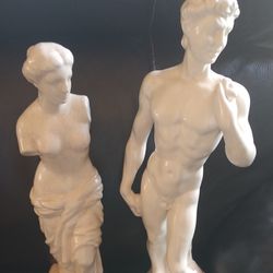 Venus and David  Replica Statues by Michaelangelo