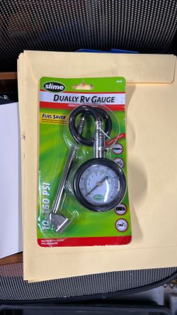 Slime Dually RV Tire Pressure Gauge 10-160 PSI 20420