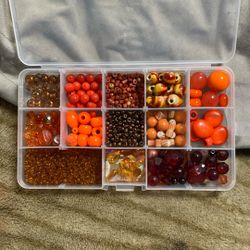 Orange Tone Beads