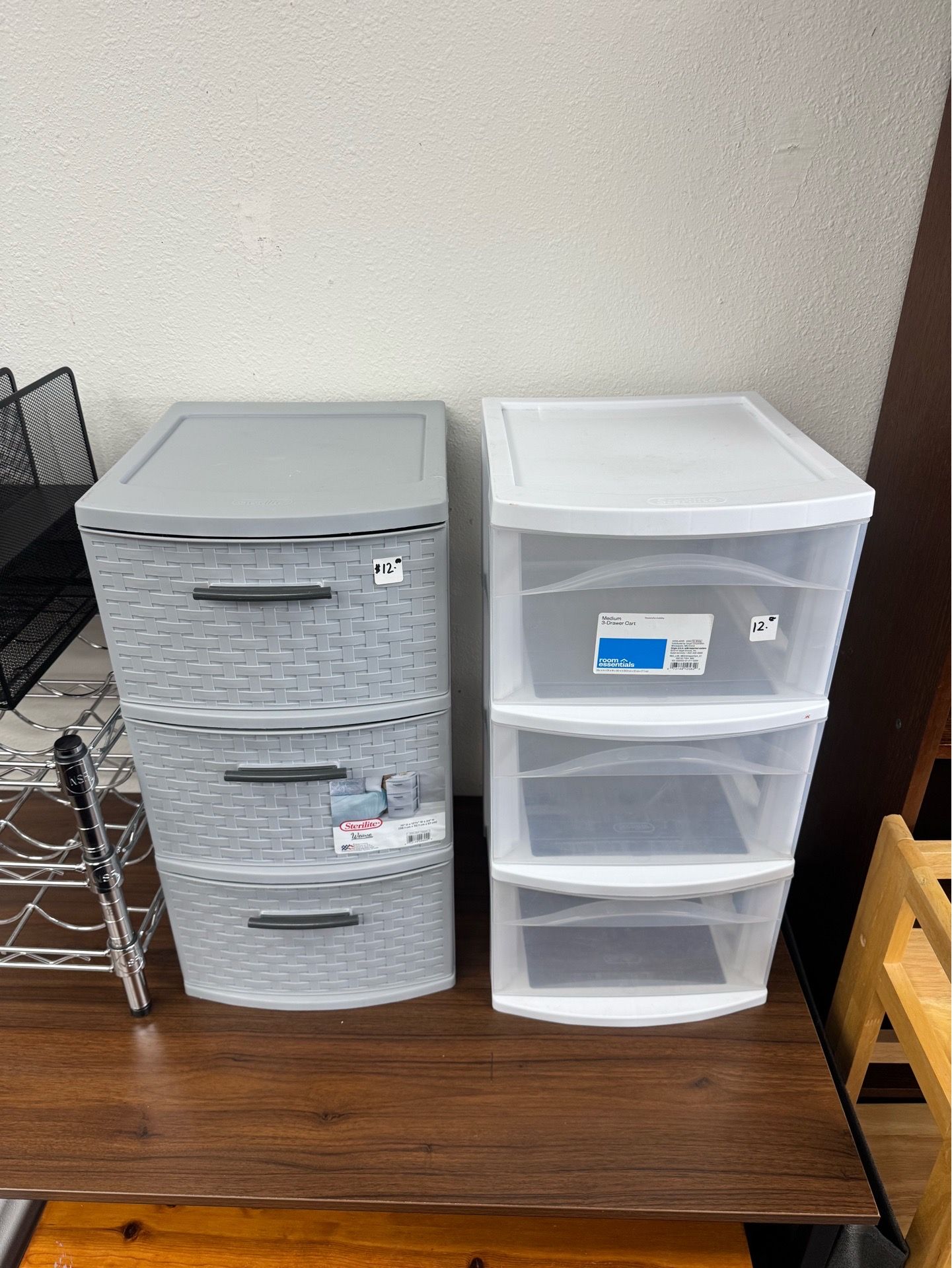 Plastic Drawer Organizer ($12 each)