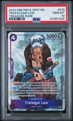 2024 ONE PIECE OP07-500 YEARS IN THE FUTURE #010 TRAFALGAR LAW TREASURE RARE