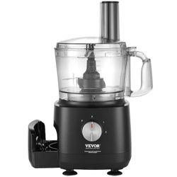 Food Processor 9-Cup Vegetable Chopper 2-Speed 600 Watts Stainless Steel Blade Black Electric Food Processor
