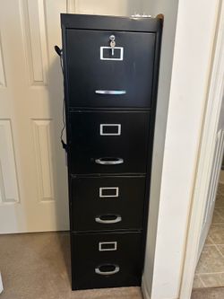 Tall steel filling cabinet