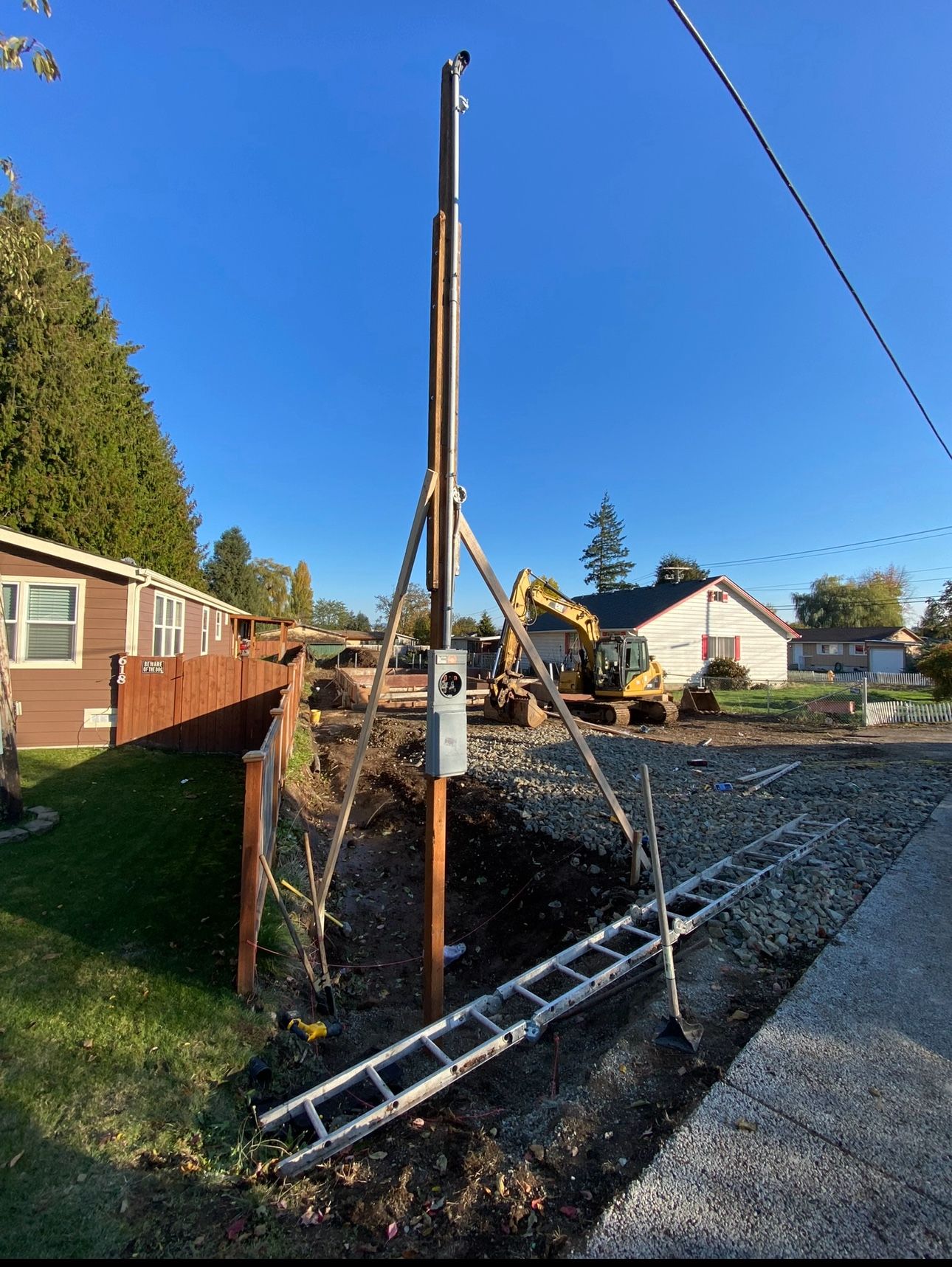 ⚡️ 24 ft Temporary Power Pole ⚡️