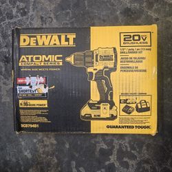 DEWALT

ATOMIC 20-Volt Lithium-Ion Cordless Compact 1/2 in. Drill/Driver Kit with 2.0Ah Battery, Charger and Bag

