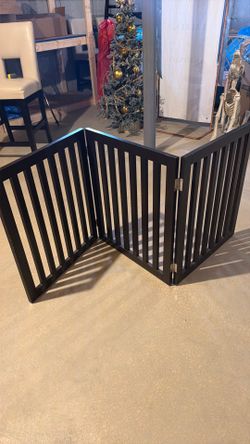 Pet Gate- Espresso wood.
