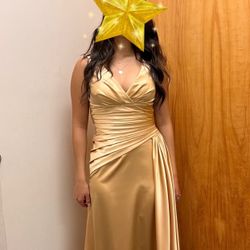 Gold prom Dress 