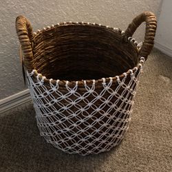 Hand Woven Boho Basket 