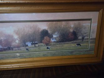 R L Knaub Fall Pasture Painting