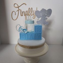 Finally!    Wood Cake Topper 
