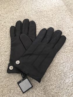 Men’s Club Monaco leather gloves size M/L