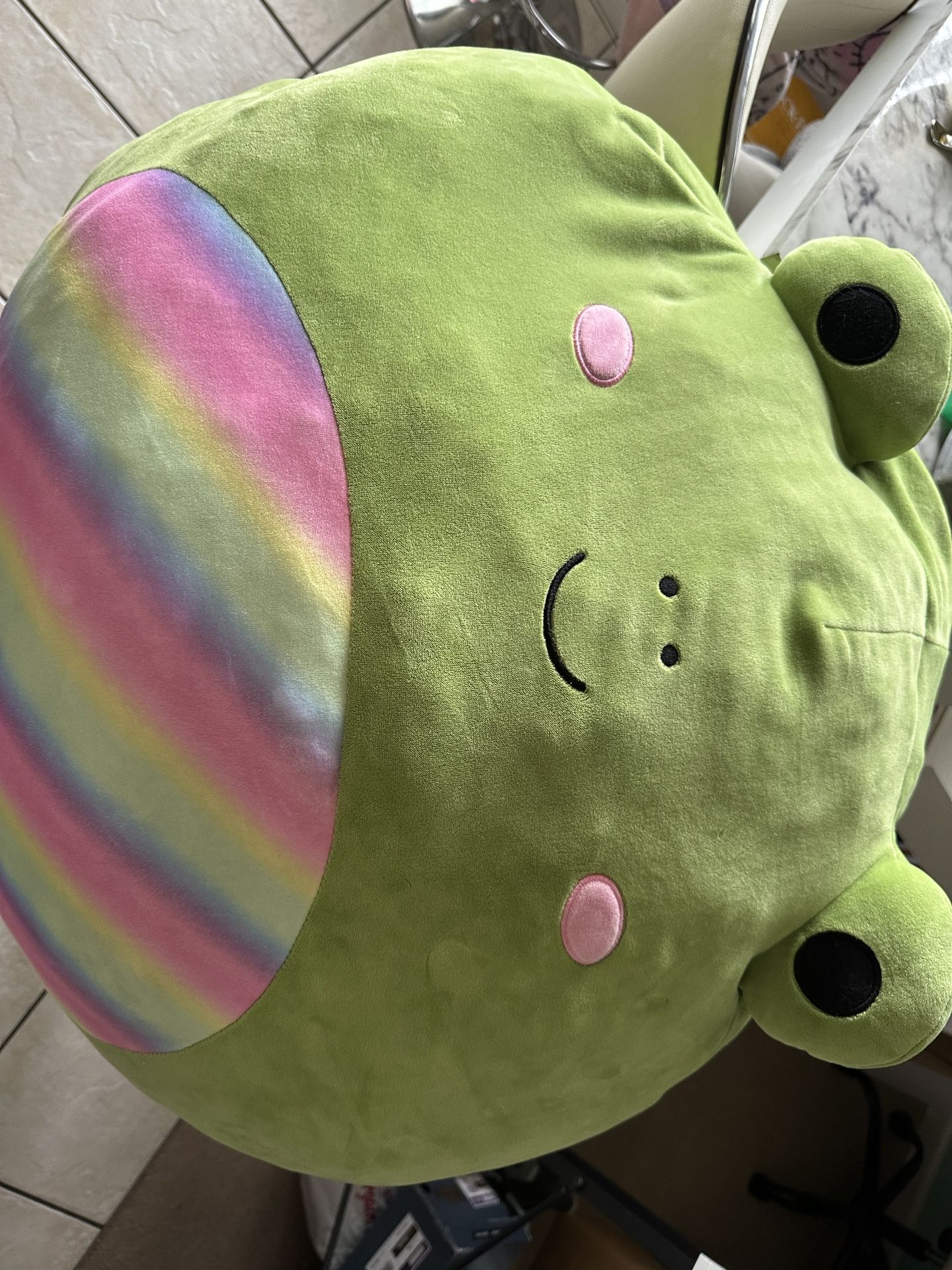 Giant Green Frog rare Squishmallow 25”X30”