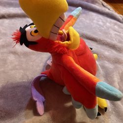 Disney Store Aladdin Iago Red Bird Plush Toy Stuffed Animal 10"