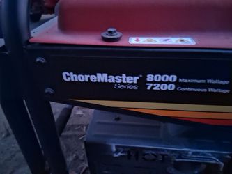 **** CHORE MASTER GASOLINE GENERATOR 8000 WATTS **** JUST LIKE NEW **** RETAILS FOR OVER $2000 **** GET IT NOW FOR ONLY $699 **** THIS THE BEST DEAL  
