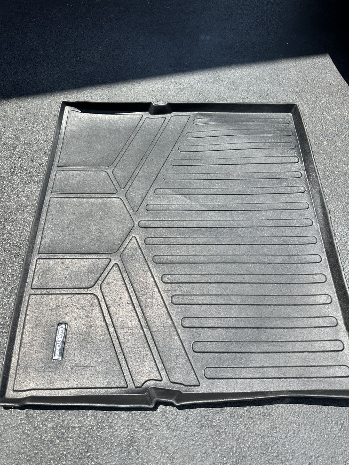 SMARTLINER All Weather Custom Fit Cargo Trunk Liner Floor Mat Behind 2nd Row Black Compatible with 2015-2020 Tahoe/Yukon/Escalade