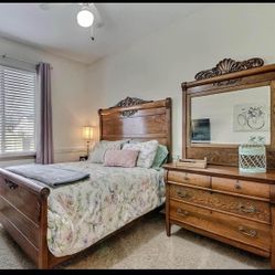 Antique Bed and Dresser