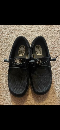 Black Hey Dudes- size 5 womens