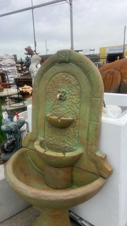 Concrete water fountain