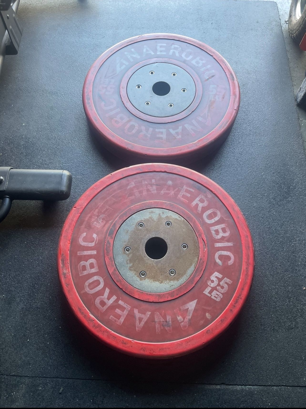 55 lbs  Olympic Bumper Weight Plates…. Home Gym Fitness….