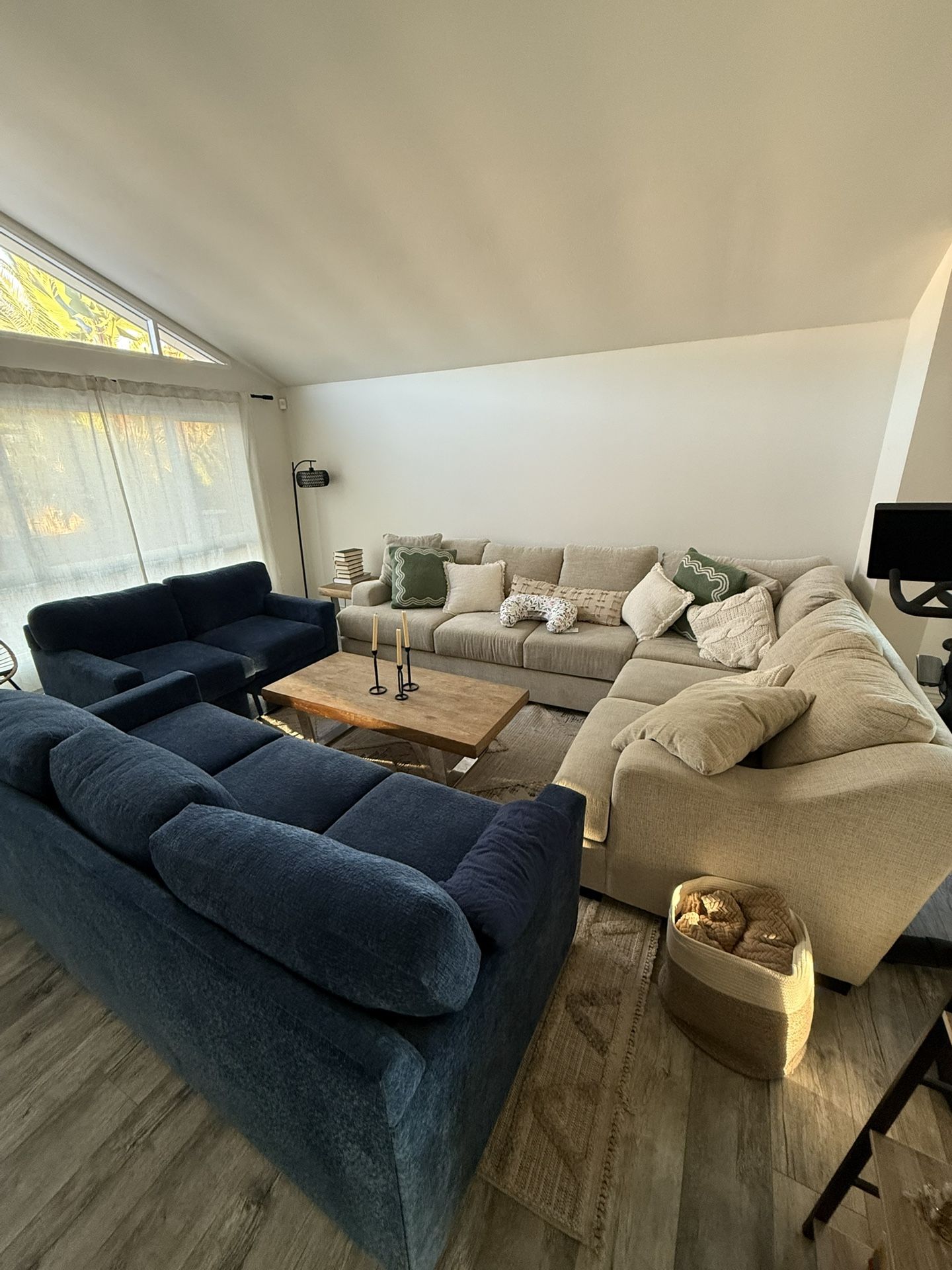 Sectional, Sofa & loveseat