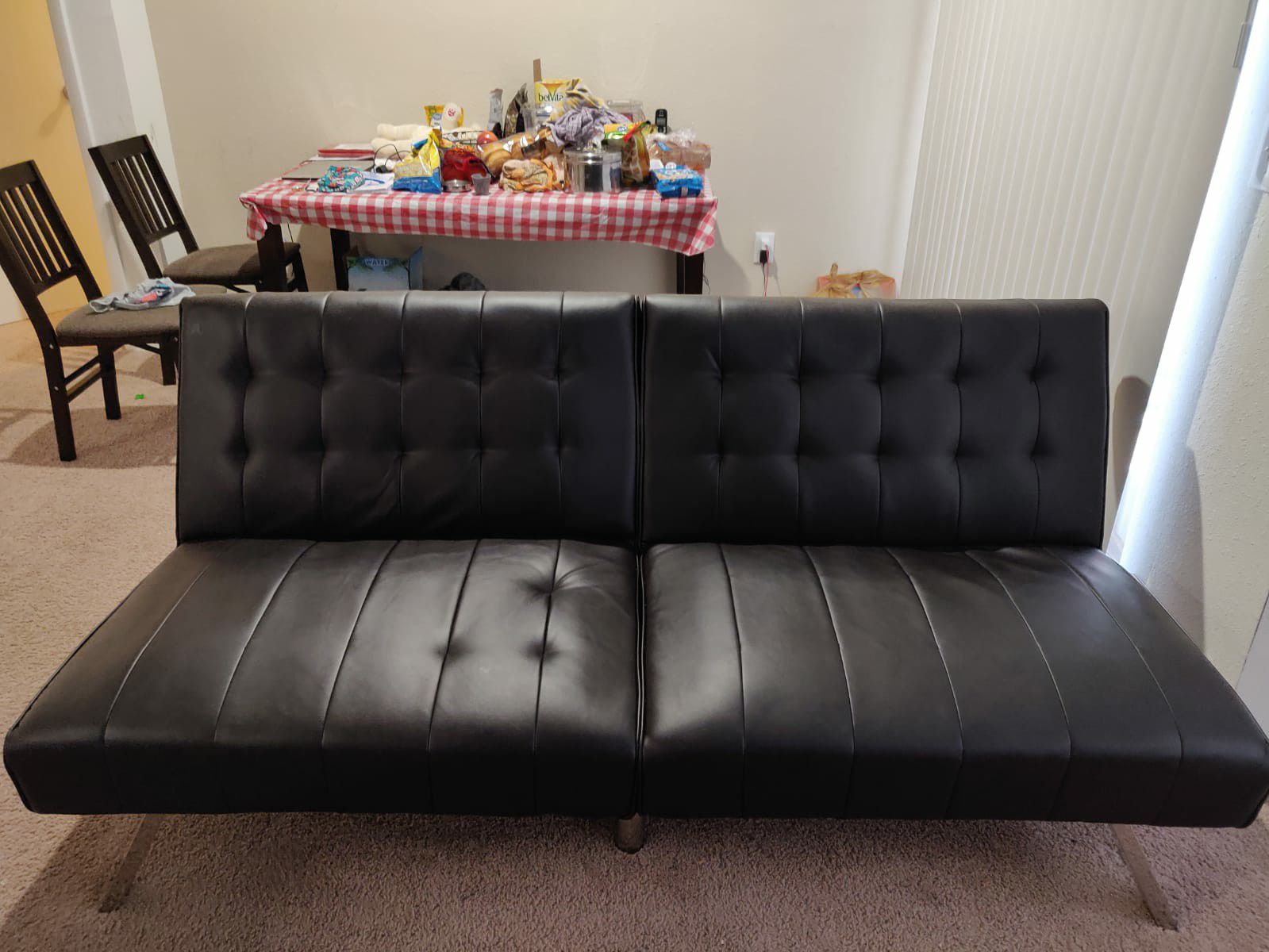 Like new Mainstays futon sofa - 2 months used