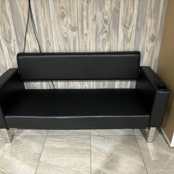 Black Sofa, With two cup holders 