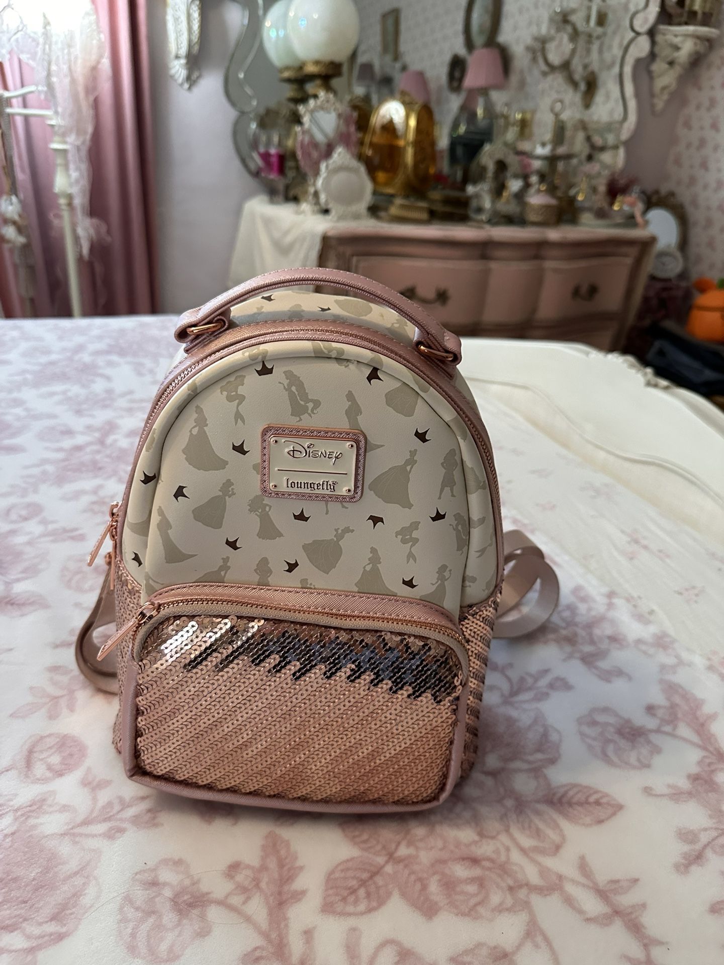 Ultimate Princess Pink Loungefly Backpack Used