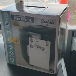 Cooluli Mini Fridge for Bedroom, Car, Office Desk & Dorm Room - Portable 4L/6 Can Electric Plug In Cooler & Warmer for Food, Drinks, Skincare Beauty 
